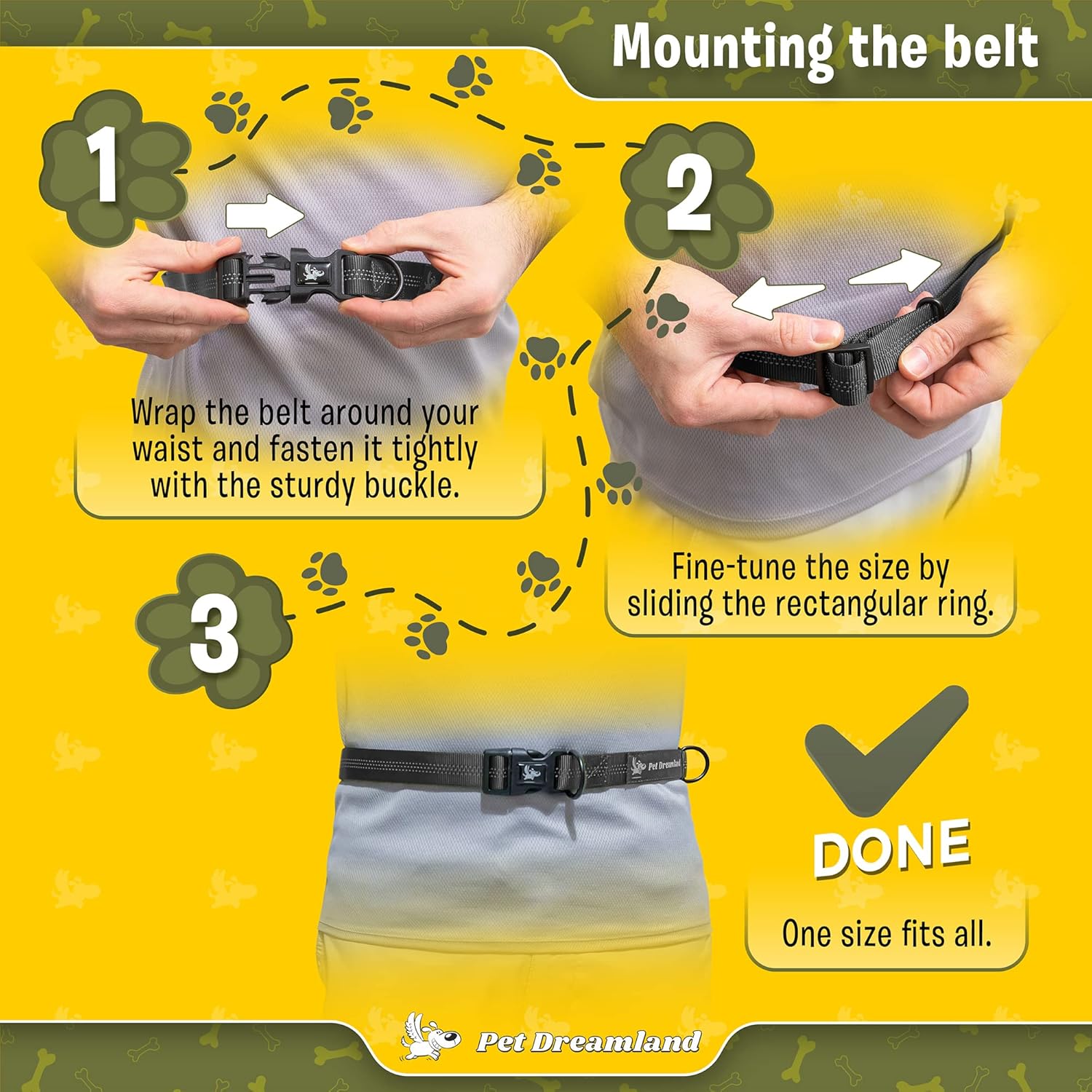 Hands Free Dog Leash for Medium Dogs