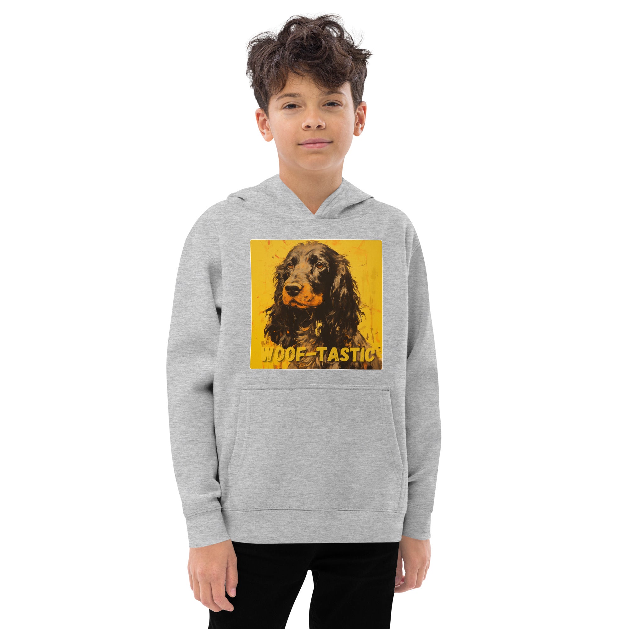 Kids fleece hoodie Woof-tastic Cocker Spaniel (American)
