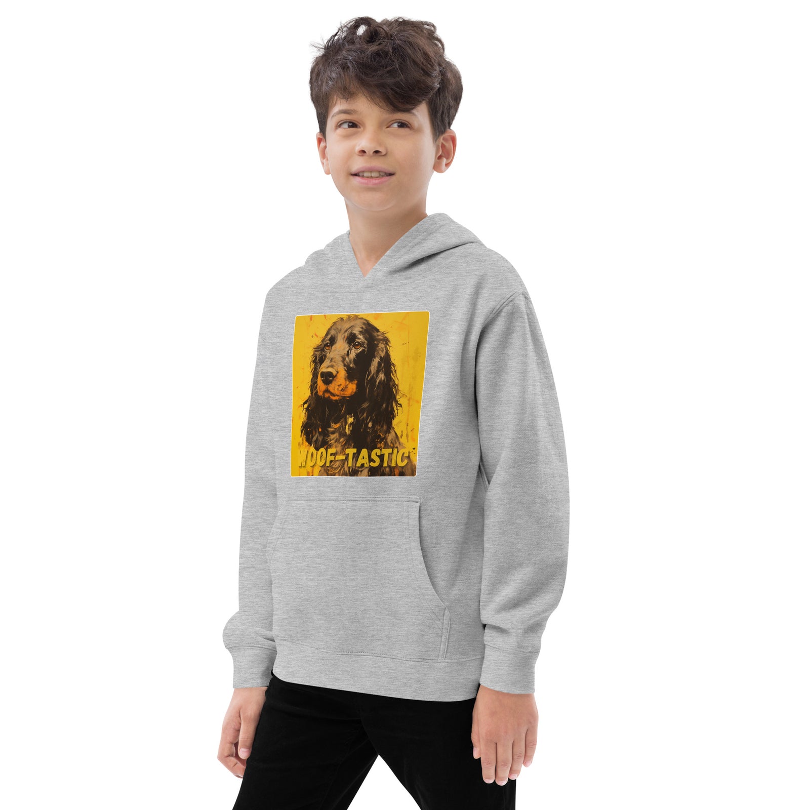 Kids fleece hoodie Woof-tastic Cocker Spaniel (American)