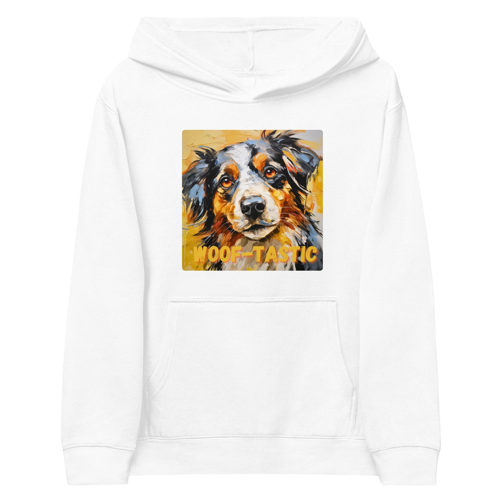 Kids fleece hoodie Woof-tastic Australian Shepherd