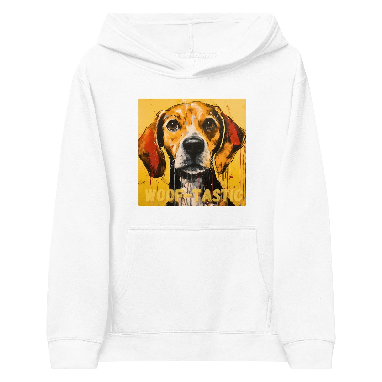 Kids fleece hoodie Woof-tastic Beagle