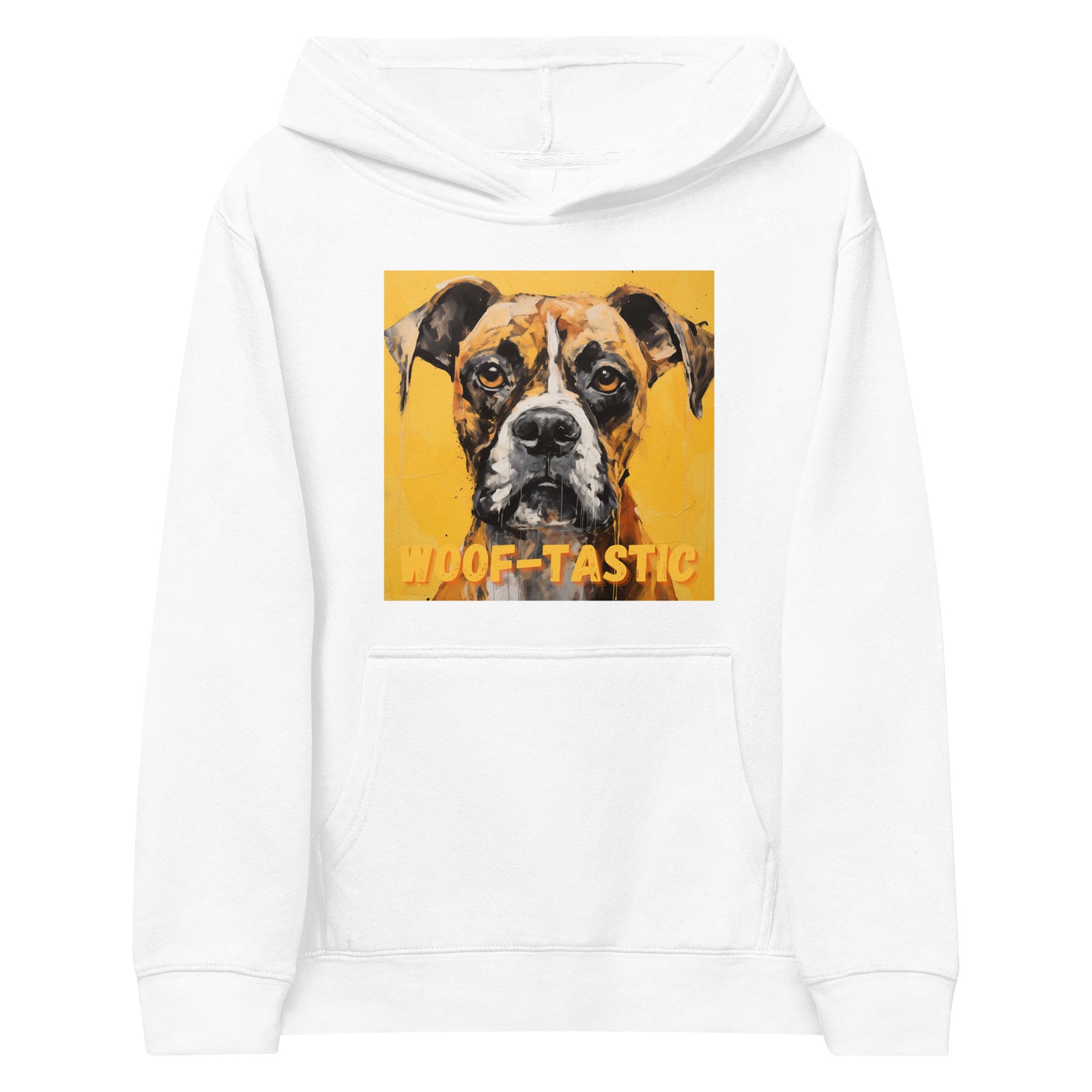 Kids fleece hoodie Woof-tastic Boxer