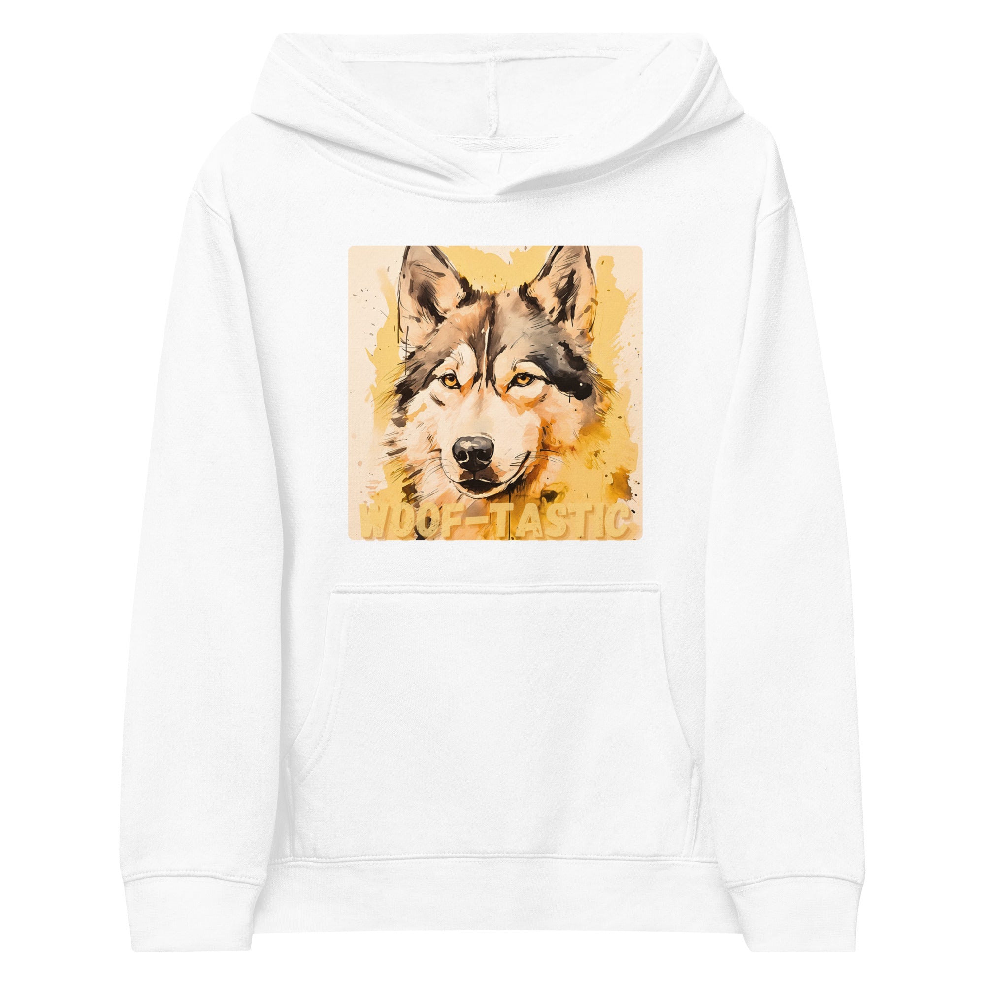 Kids fleece hoodie Woof-tastic Siberian Husky