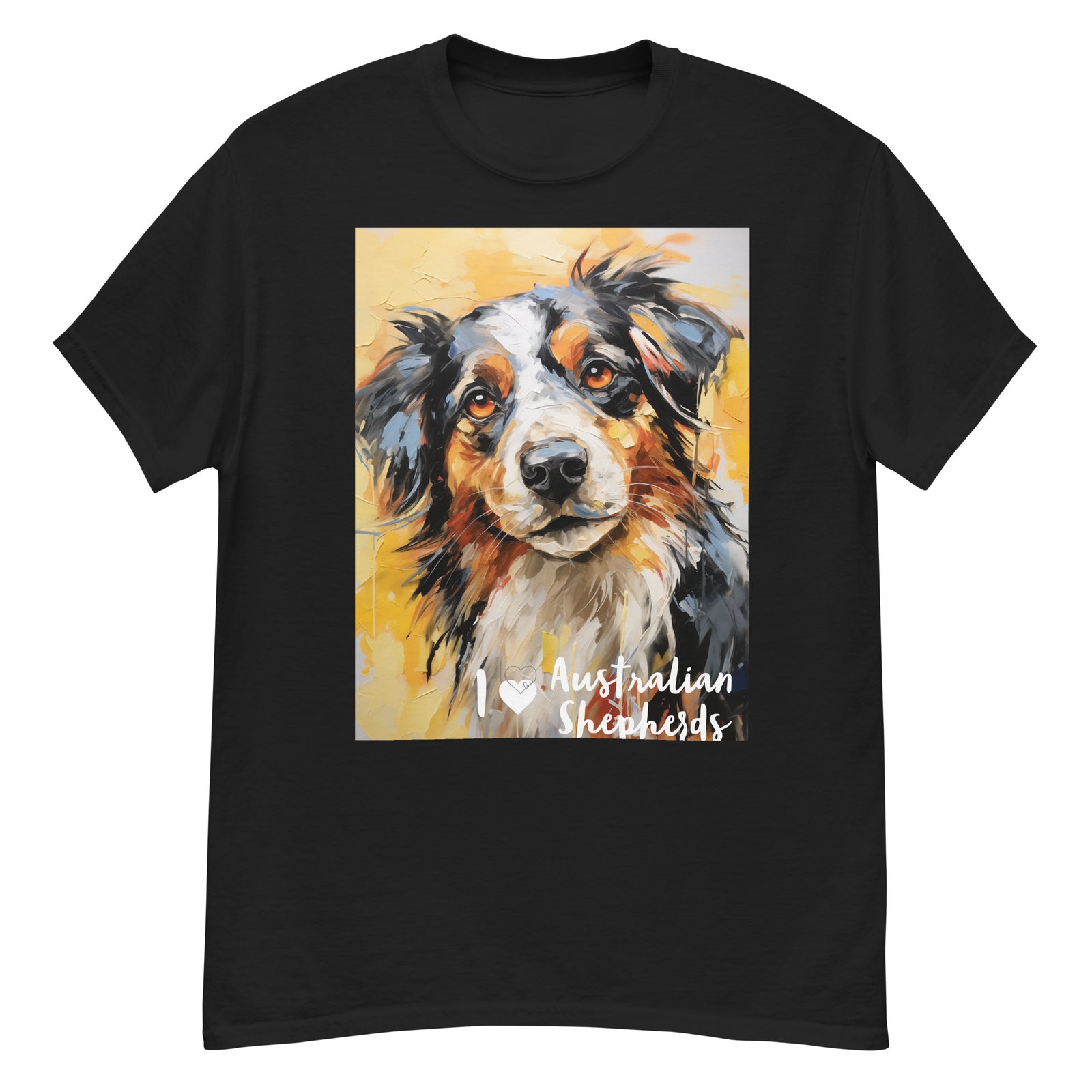 Men's classic tee - I ❤ DOGS - Australian Shepherd