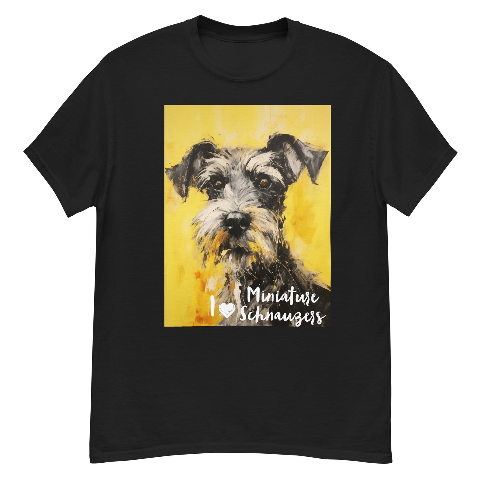 Men's classic tee - I ❤ DOGS - Miniature Schnauzer