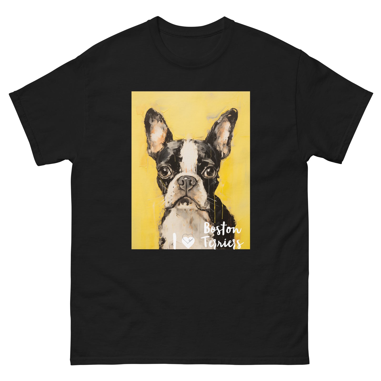 Men's classic tee - I ❤ DOGS - Boston Terrier