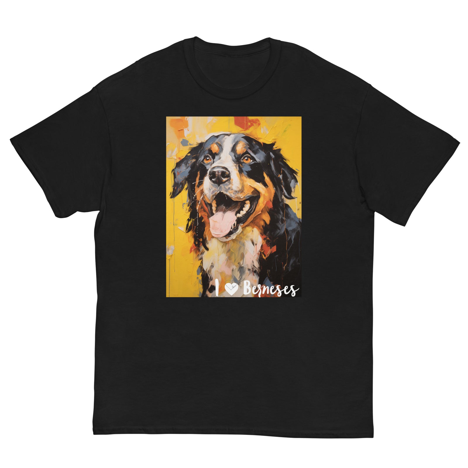 Men's classic tee - I ❤ DOGS - Bernese Mountain Dog