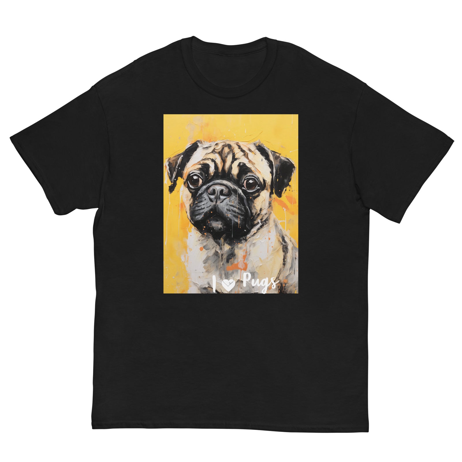 Men's classic tee - I ❤ DOGS - Pug