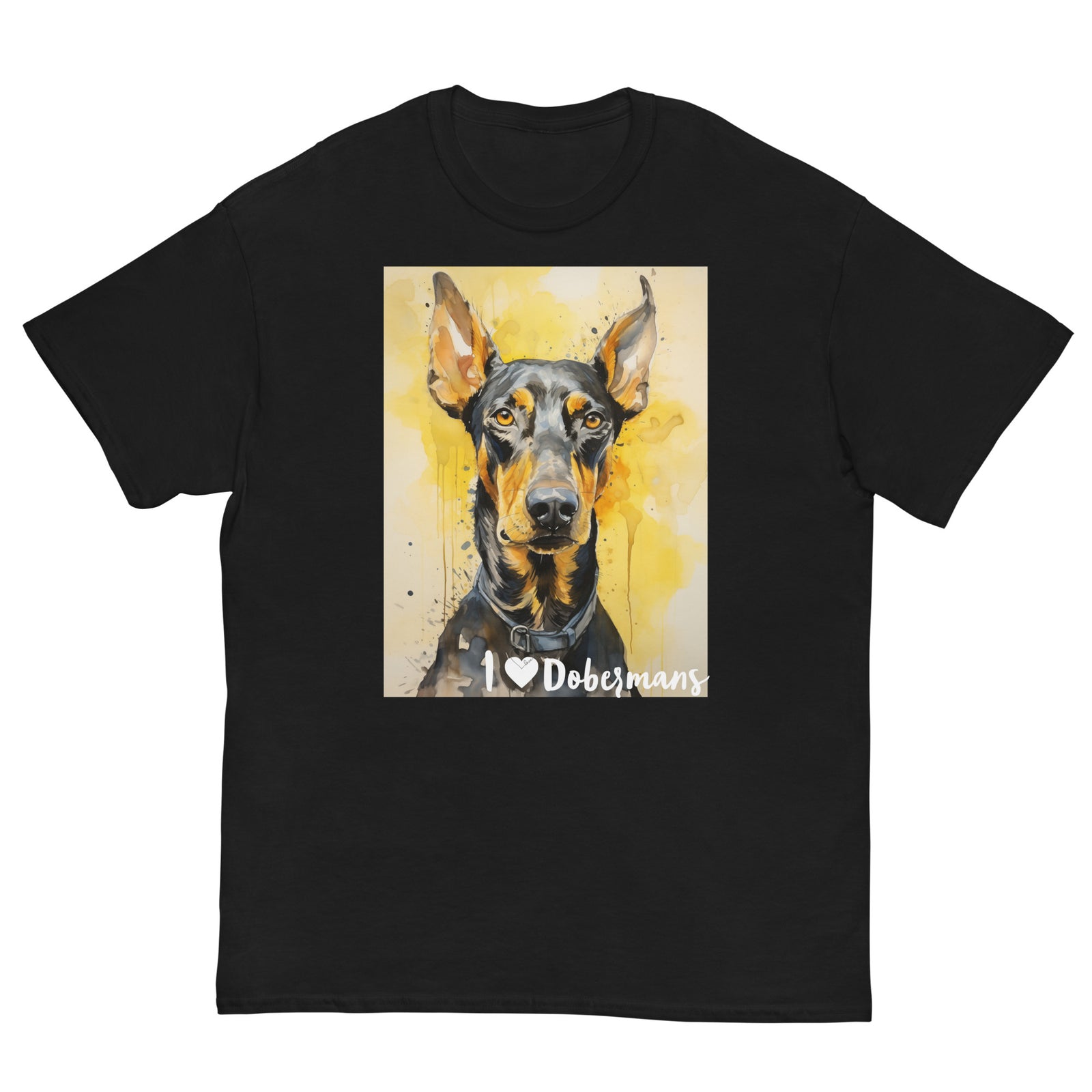 Men's classic tee - I ❤ DOGS - Doberman Pinscher