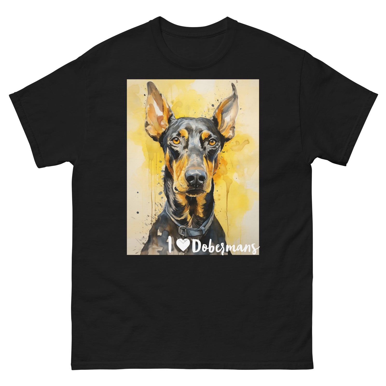 Men's classic tee - I ❤ DOGS - Doberman Pinscher