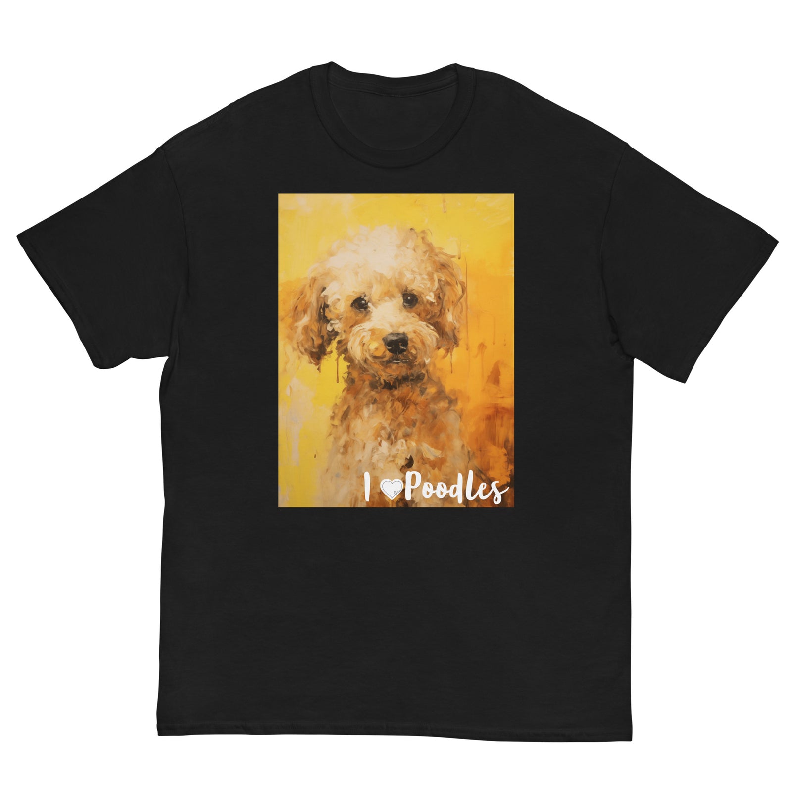 Men's classic tee - I ❤ DOGS - Poodle