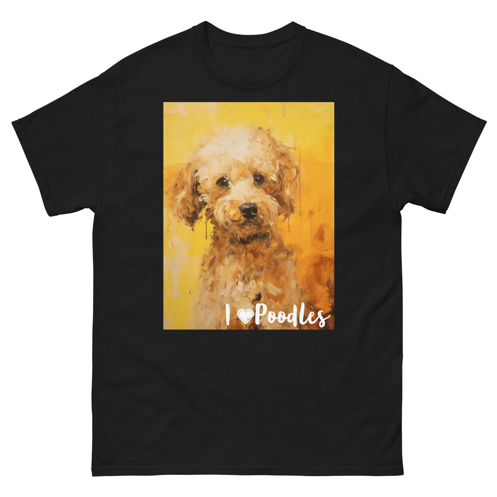 Men's classic tee - I ❤ DOGS - Poodle