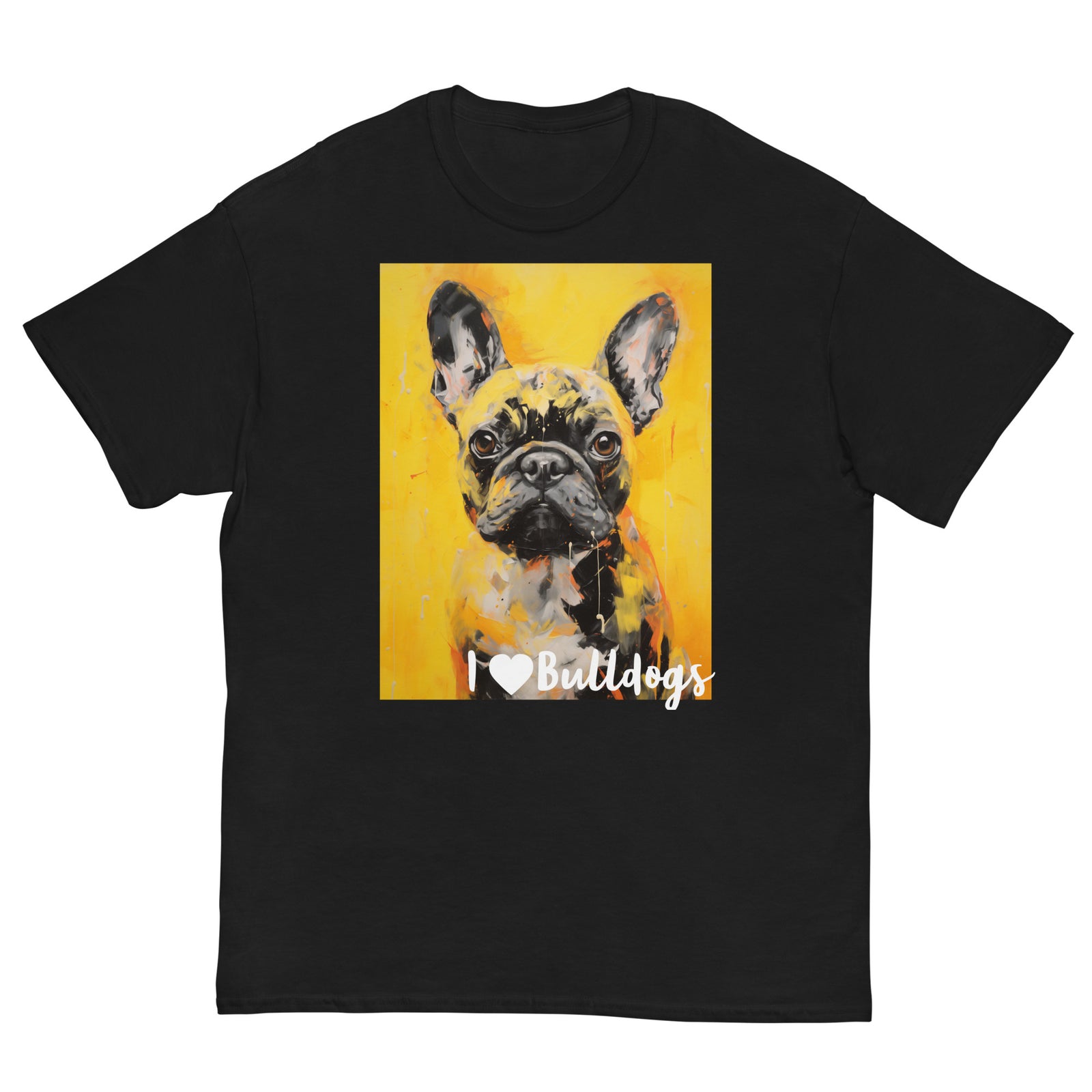 Men's classic tee - I ❤ DOGS - French Bulldog
