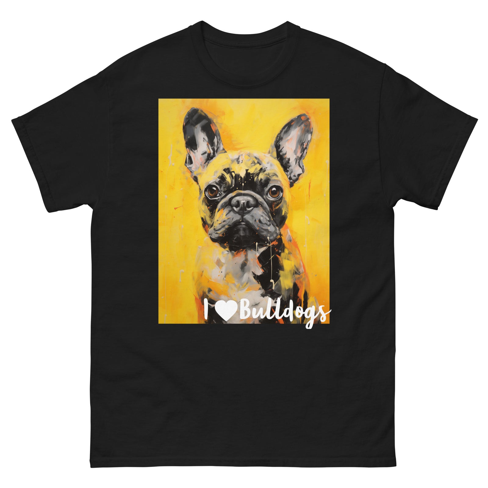 Men's classic tee - I ❤ DOGS - French Bulldog