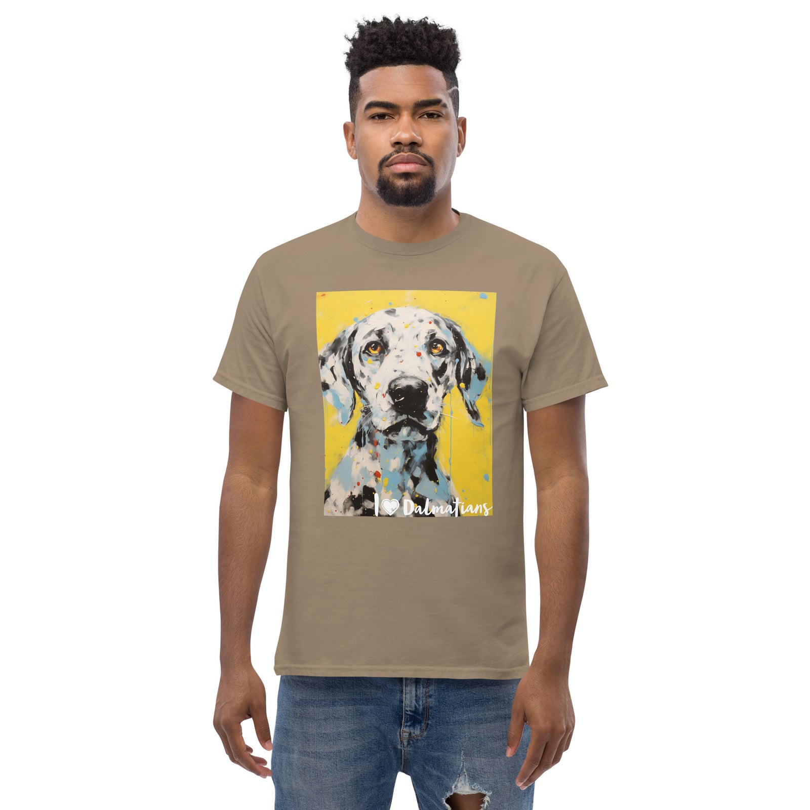 Men's classic tee - I ❤ DOGS - Dalmatian