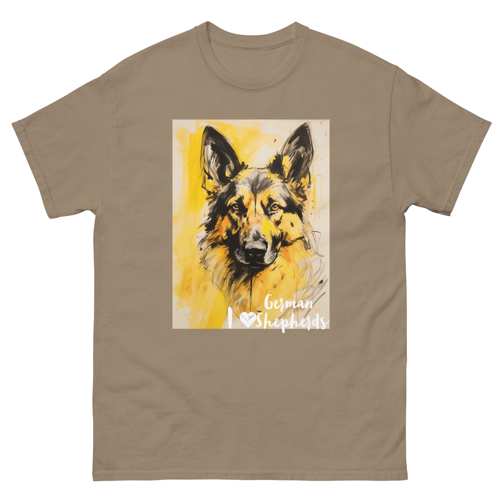 Men's classic tee - I ❤ DOGS - German Shepherd