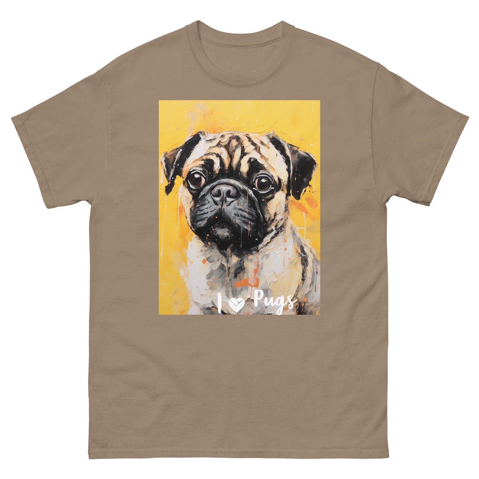 Men's classic tee - I ❤ DOGS - Pug