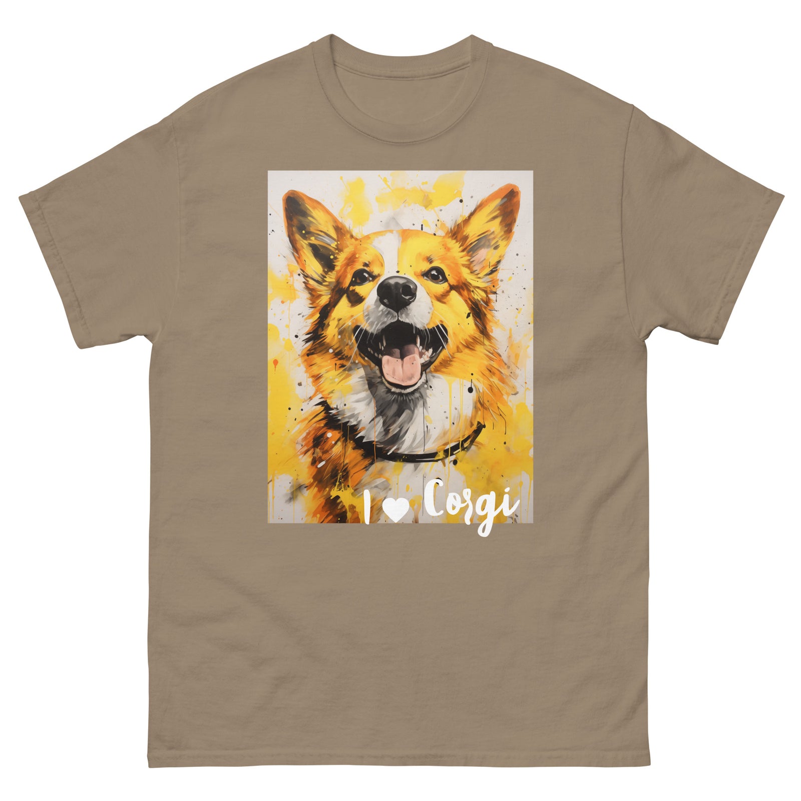 Men's classic tee - I ❤ DOGS - Pembroke Welsh Corgi