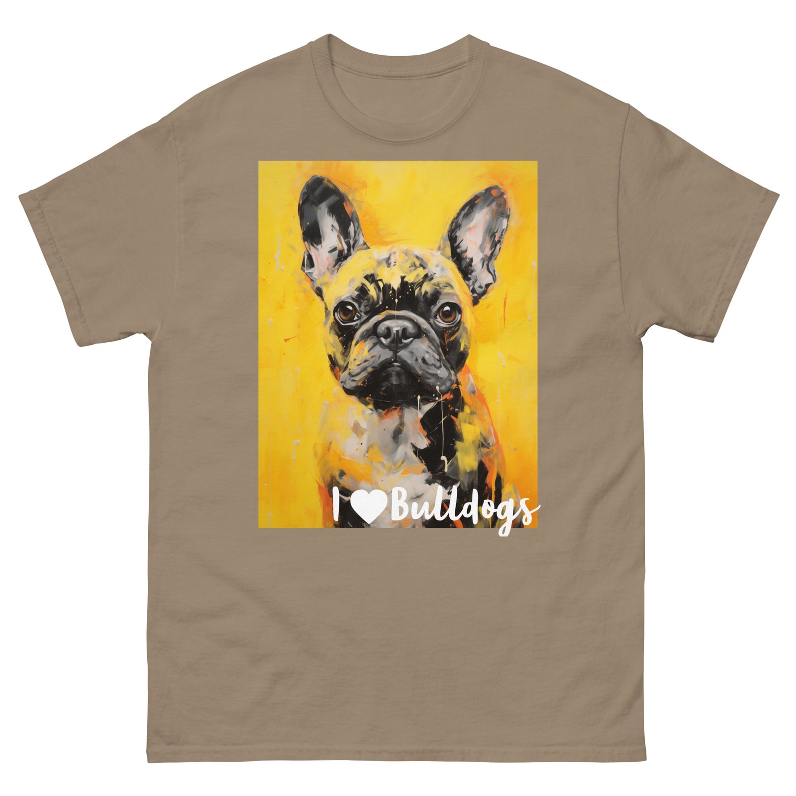 Men's classic tee - I ❤ DOGS - French Bulldog