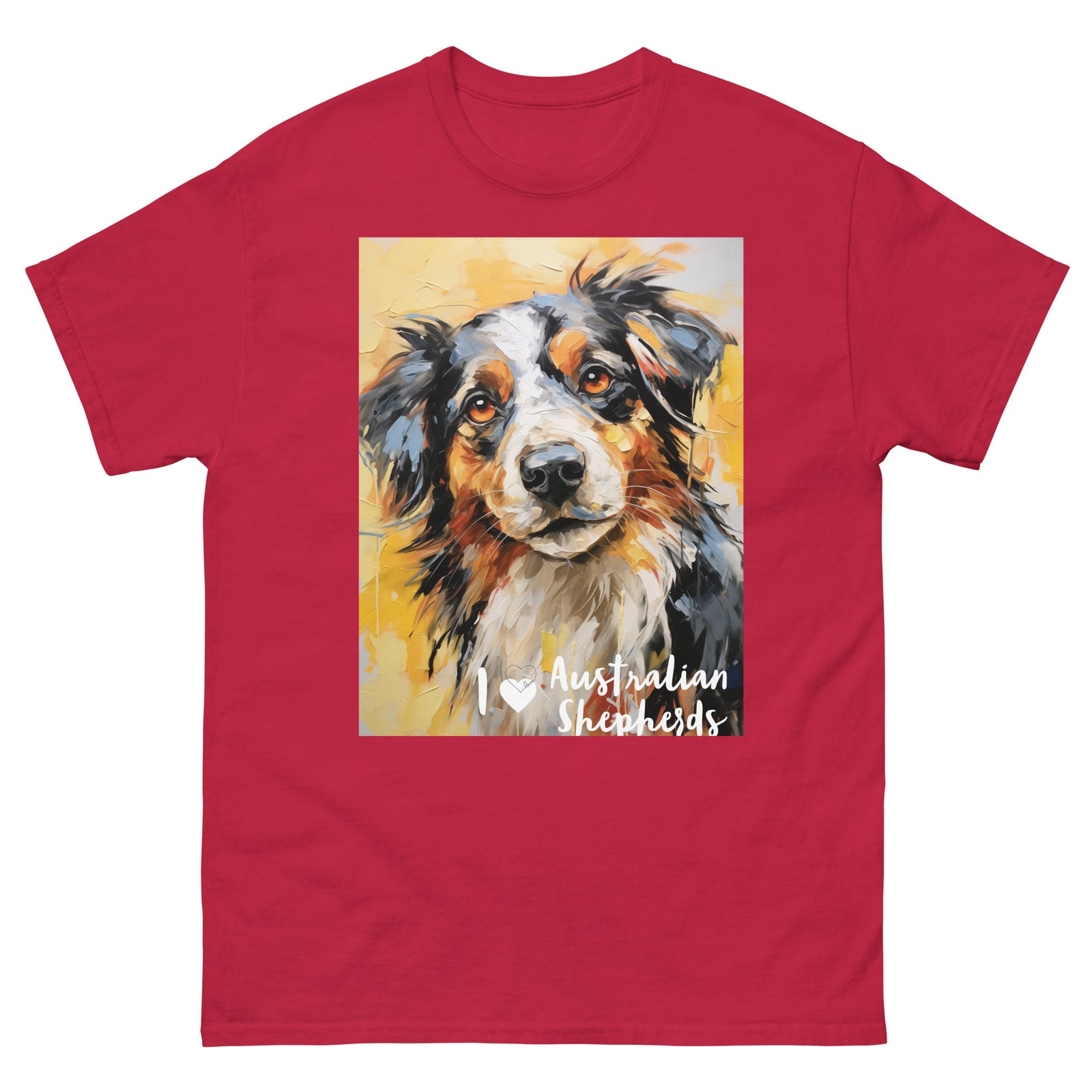 Men's classic tee - I ❤ DOGS - Australian Shepherd