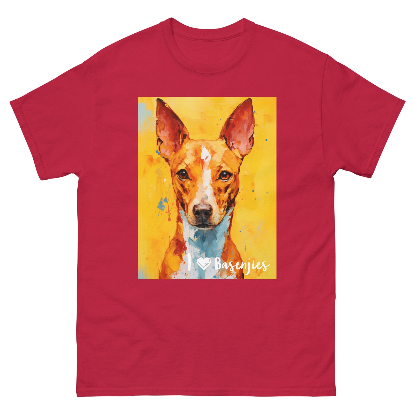 Men's classic tee - I ❤ DOGS - Basenji