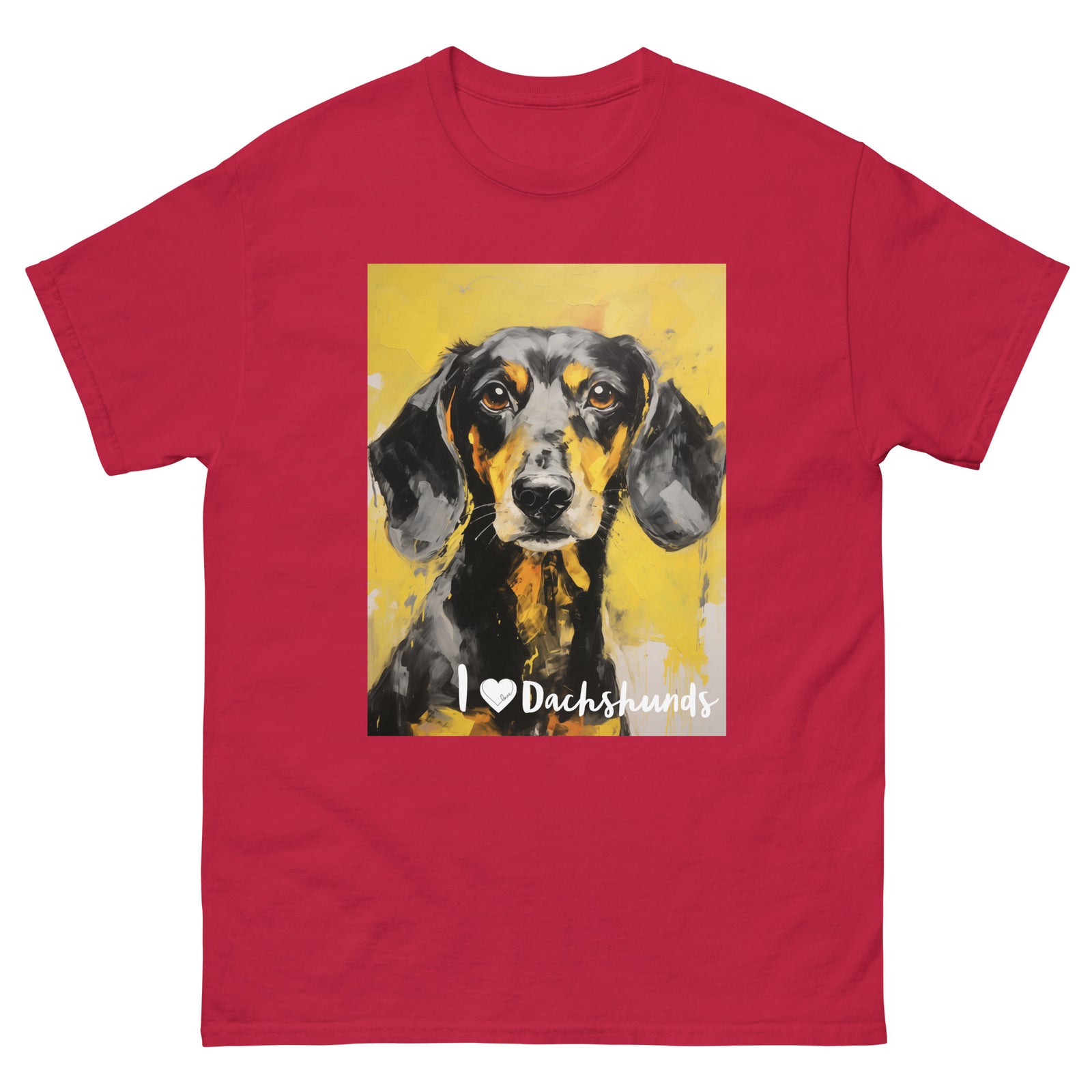 Men's classic tee - I ❤ DOGS - Dachshund