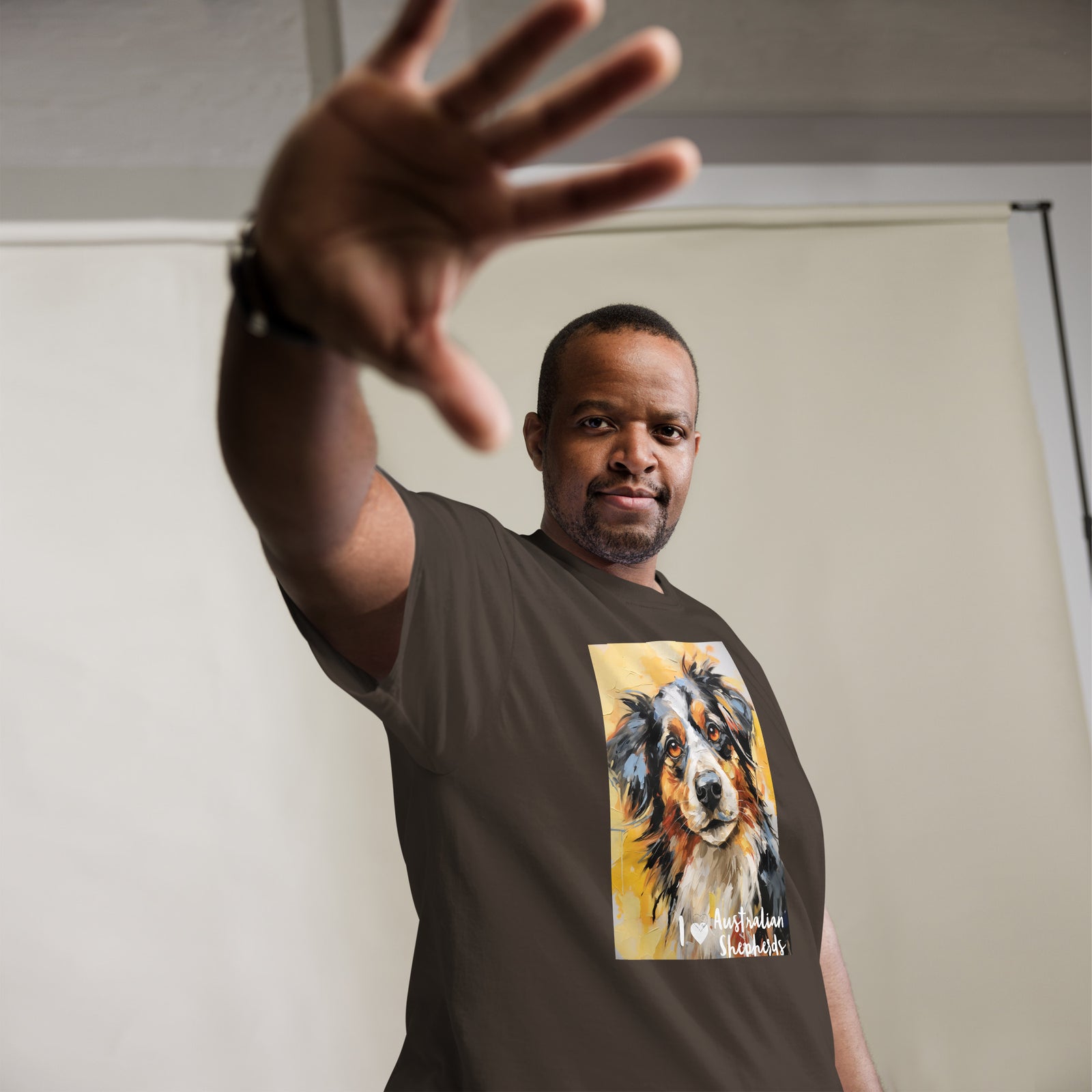 Men's classic tee - I ❤ DOGS - Australian Shepherd