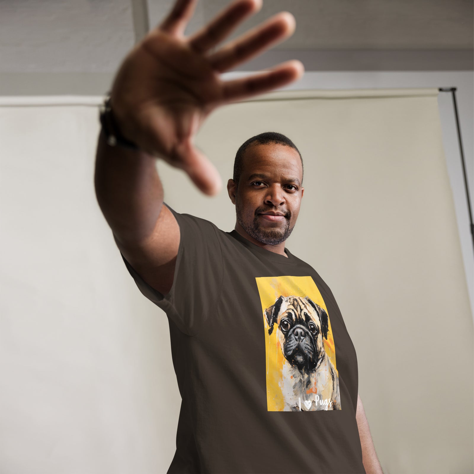 Men's classic tee - I ❤ DOGS - Pug