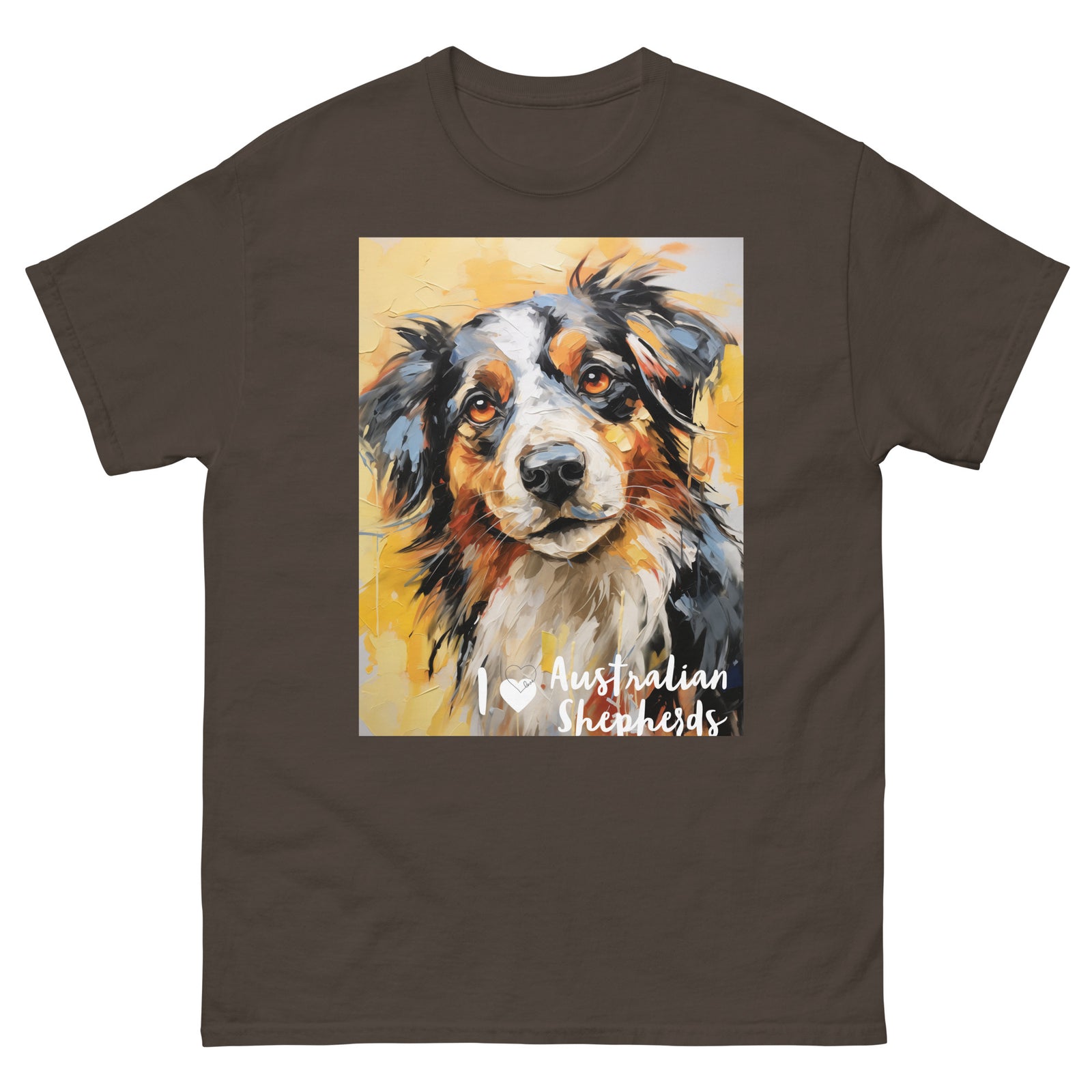 Men's classic tee - I ❤ DOGS - Australian Shepherd