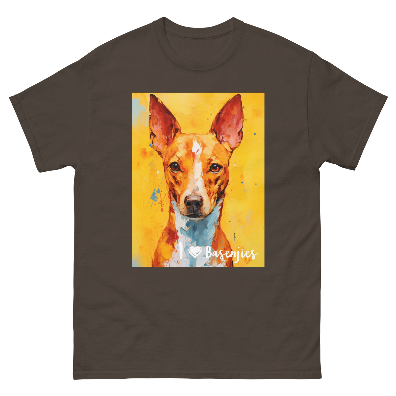 Men's classic tee - I ❤ DOGS - Basenji
