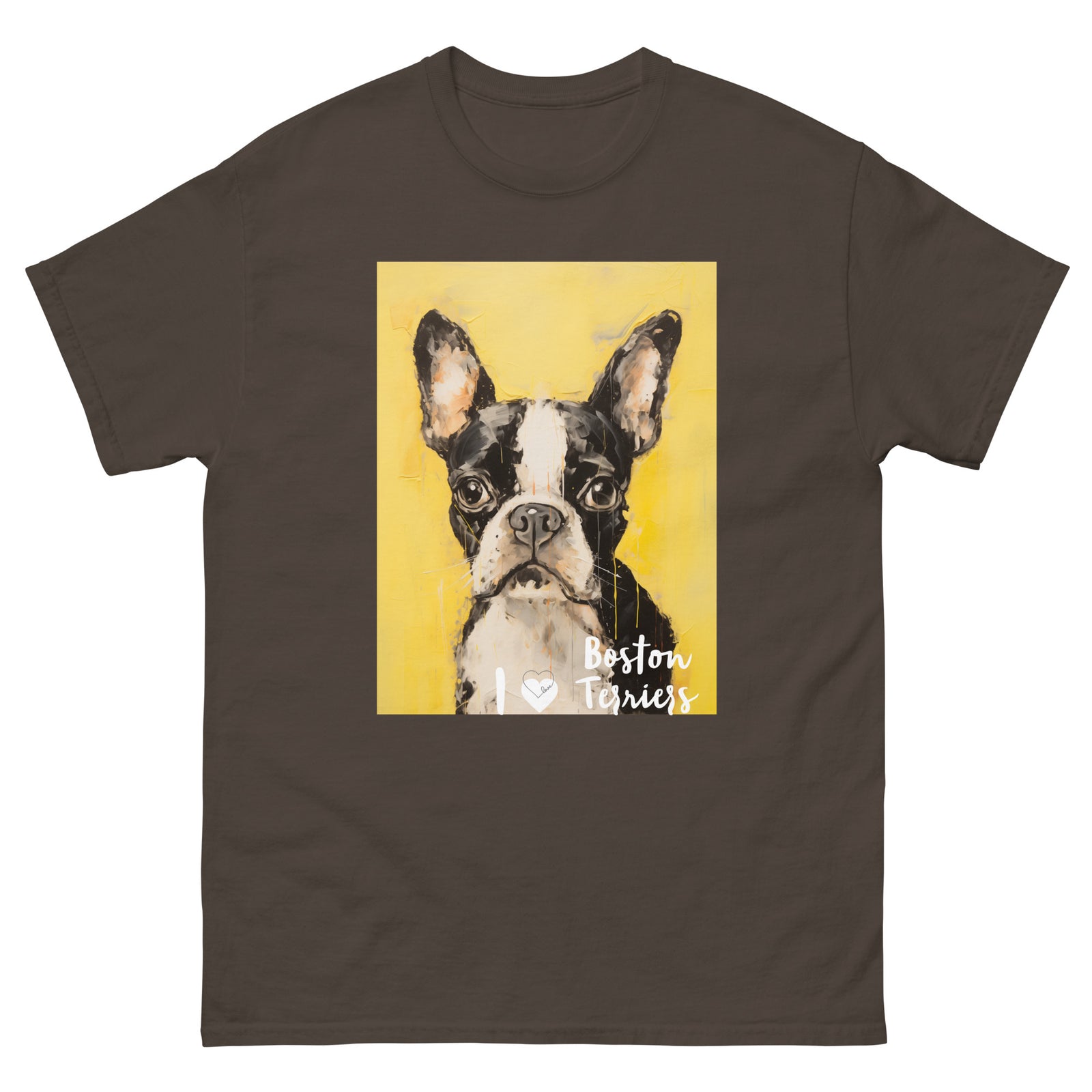 Men's classic tee - I ❤ DOGS - Boston Terrier