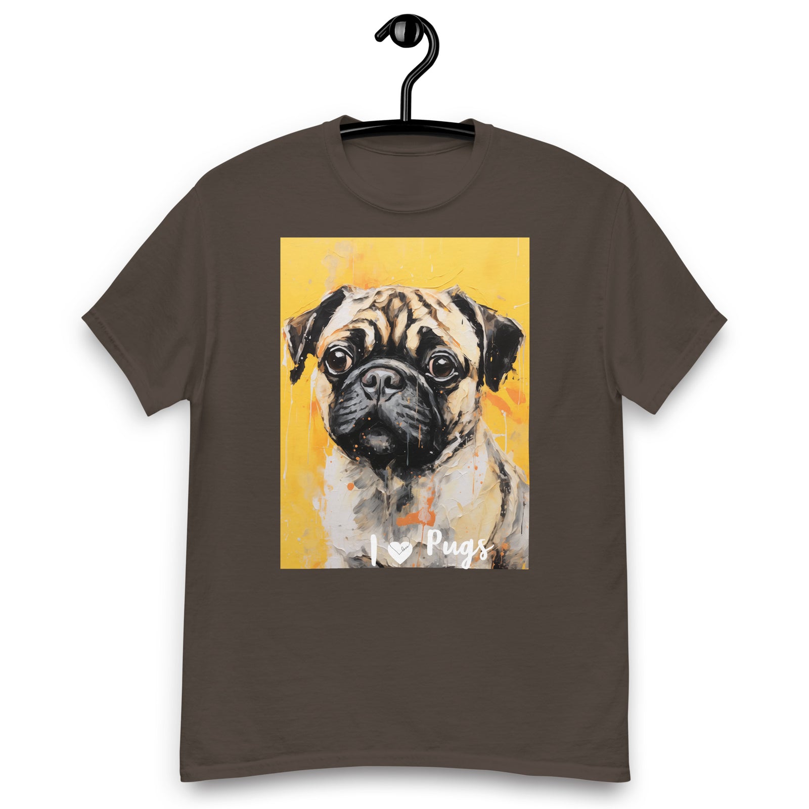Men's classic tee - I ❤ DOGS - Pug