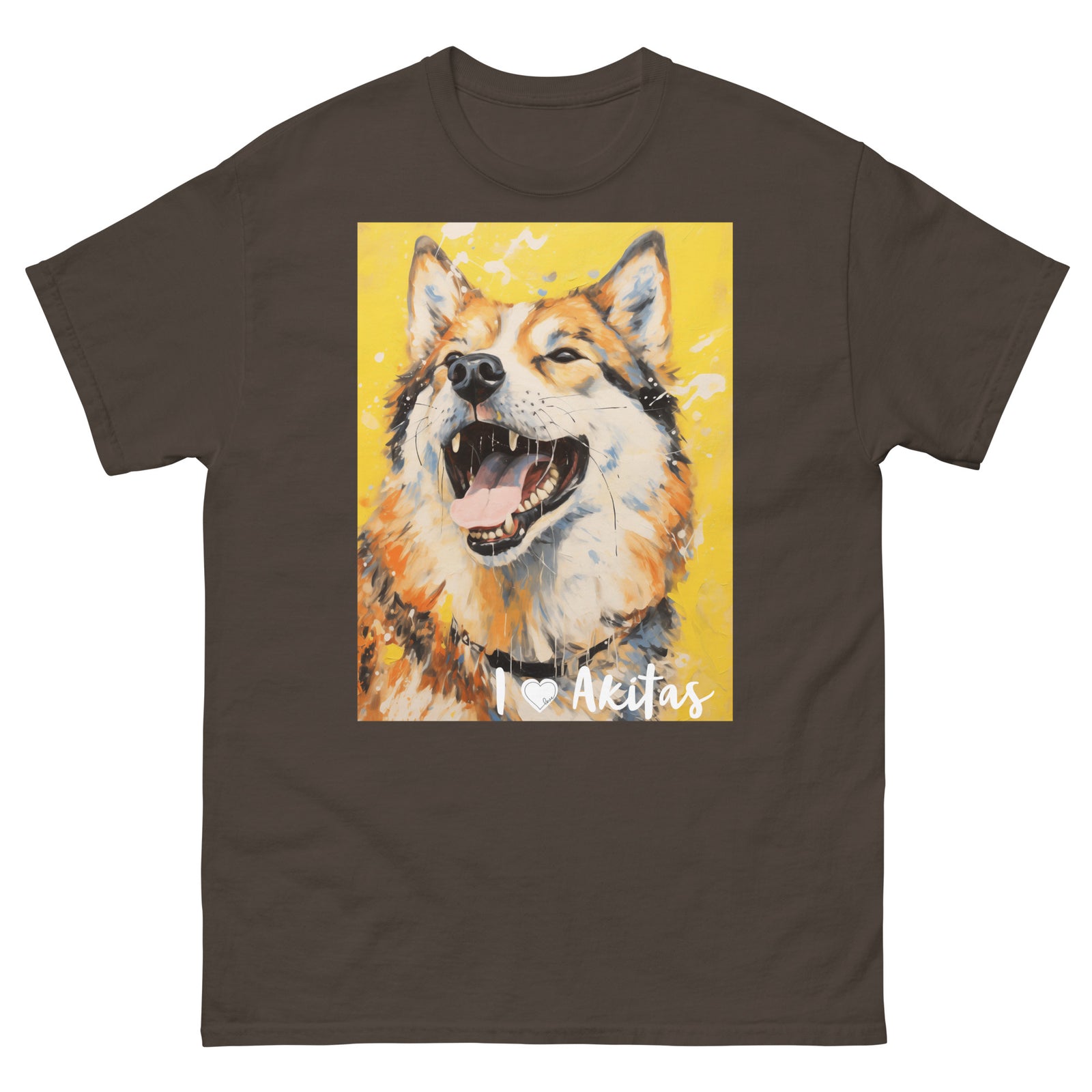 Men's classic tee - I ❤ DOGS - Akita