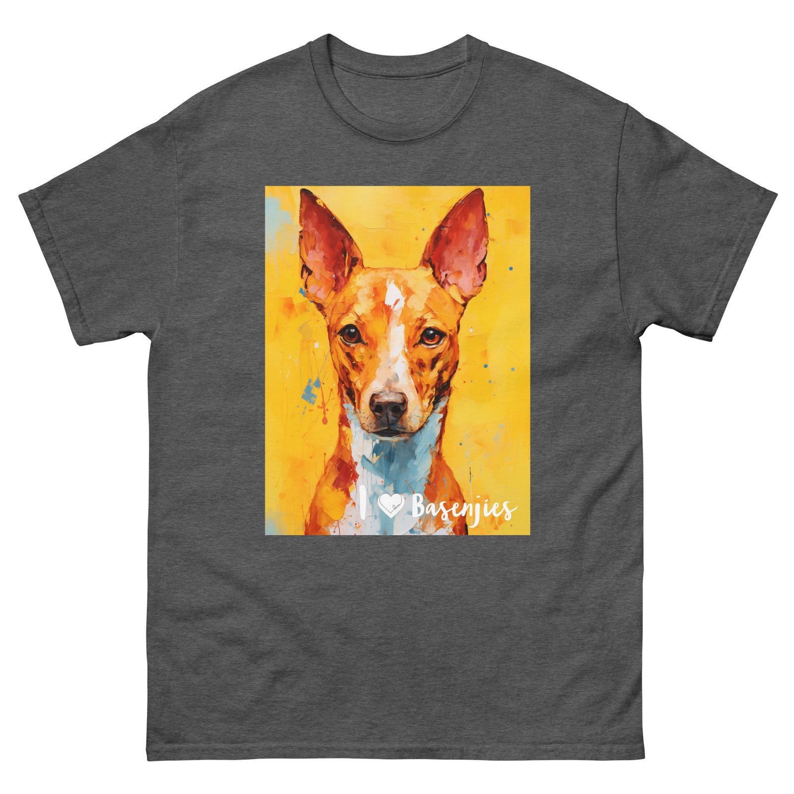 Men's classic tee - I ❤ DOGS - Basenji