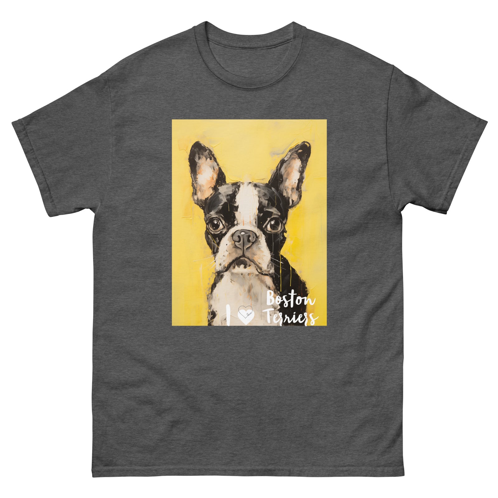 Men's classic tee - I ❤ DOGS - Boston Terrier