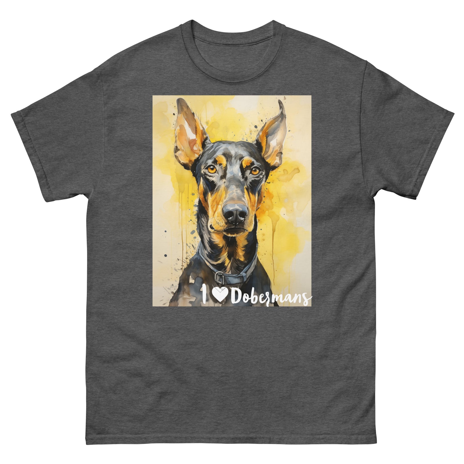 Men's classic tee - I ❤ DOGS - Doberman Pinscher