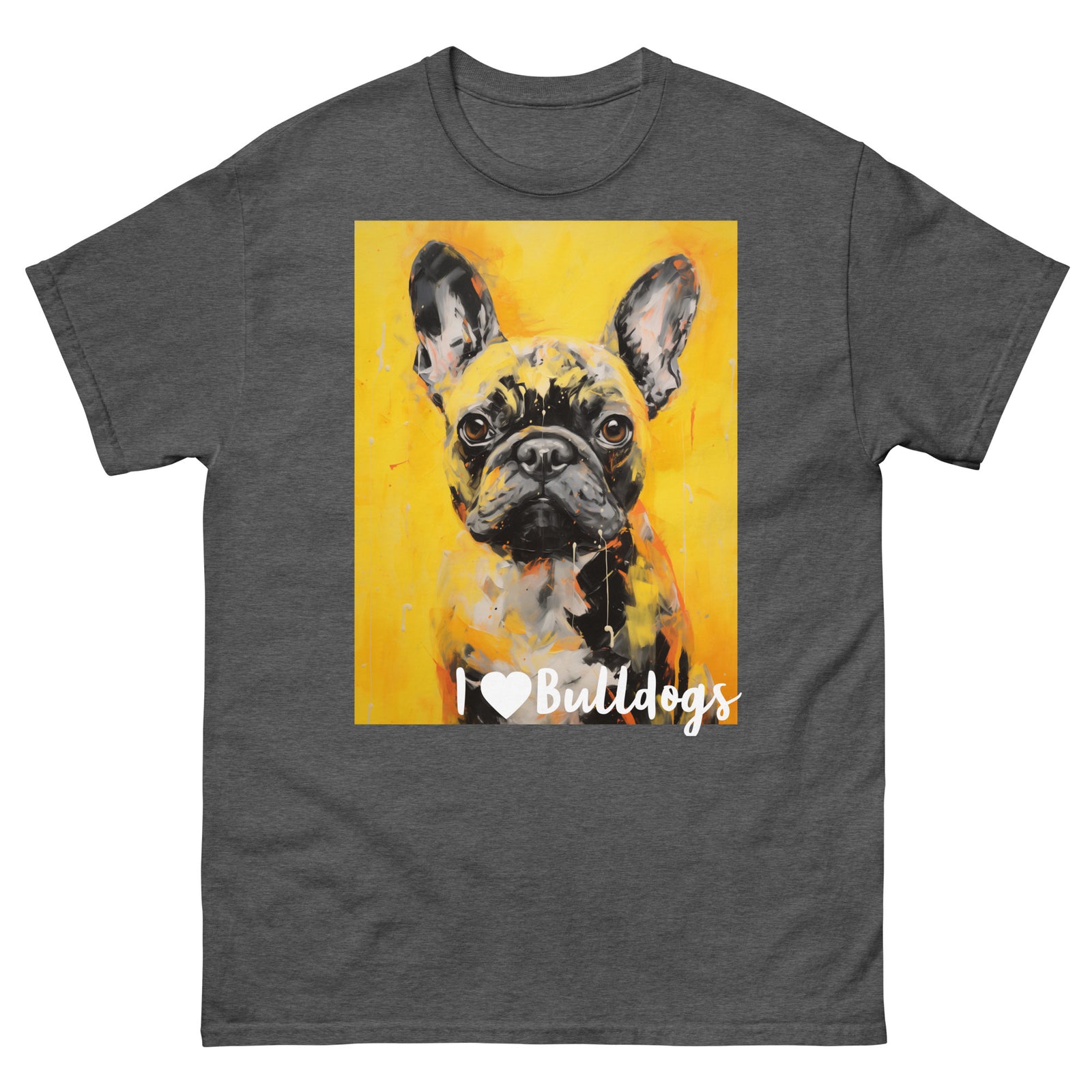 Men's classic tee - I ❤ DOGS - French Bulldog