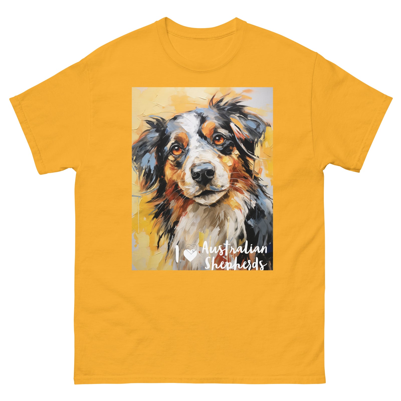 Men's classic tee - I ❤ DOGS - Australian Shepherd