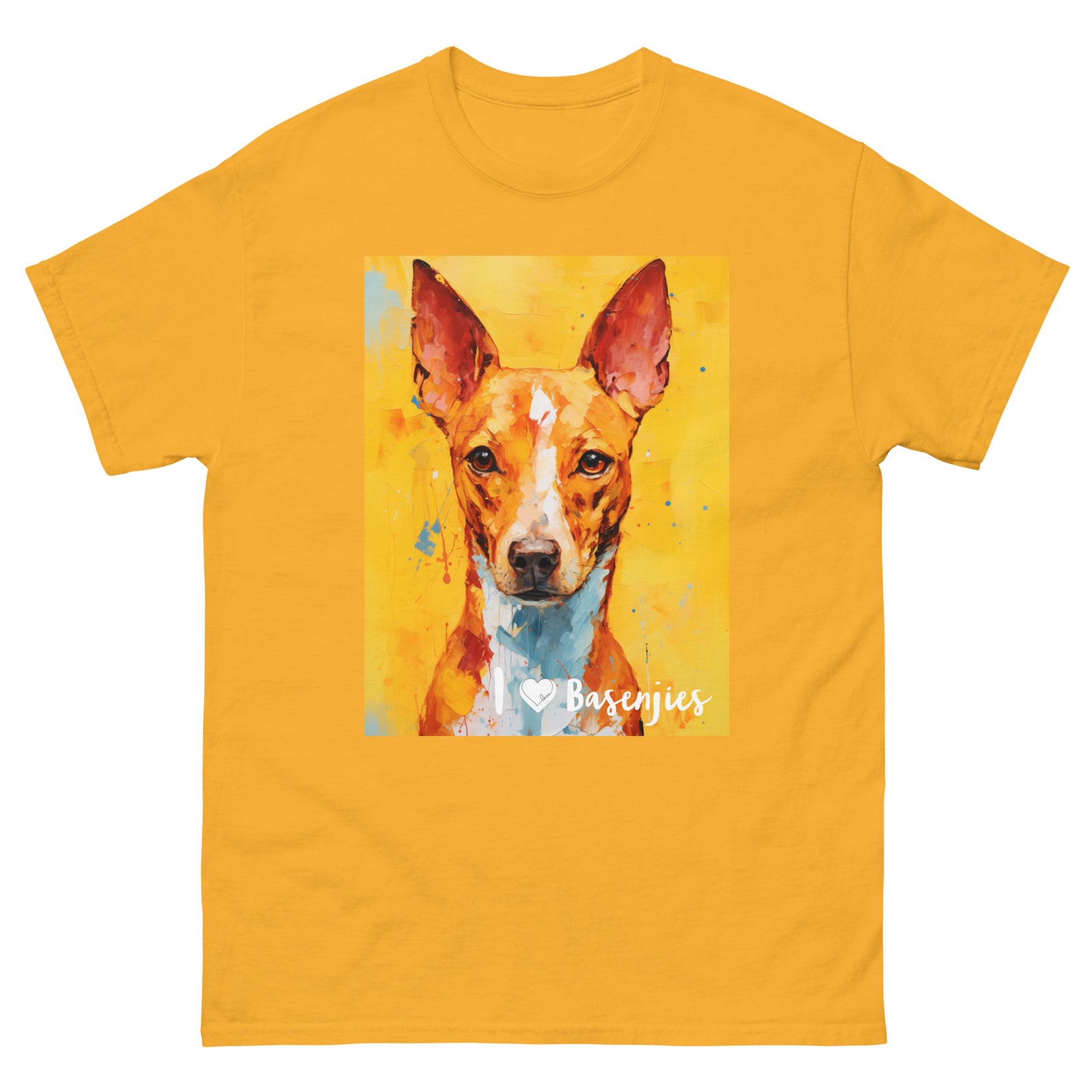 Men's classic tee - I ❤ DOGS - Basenji