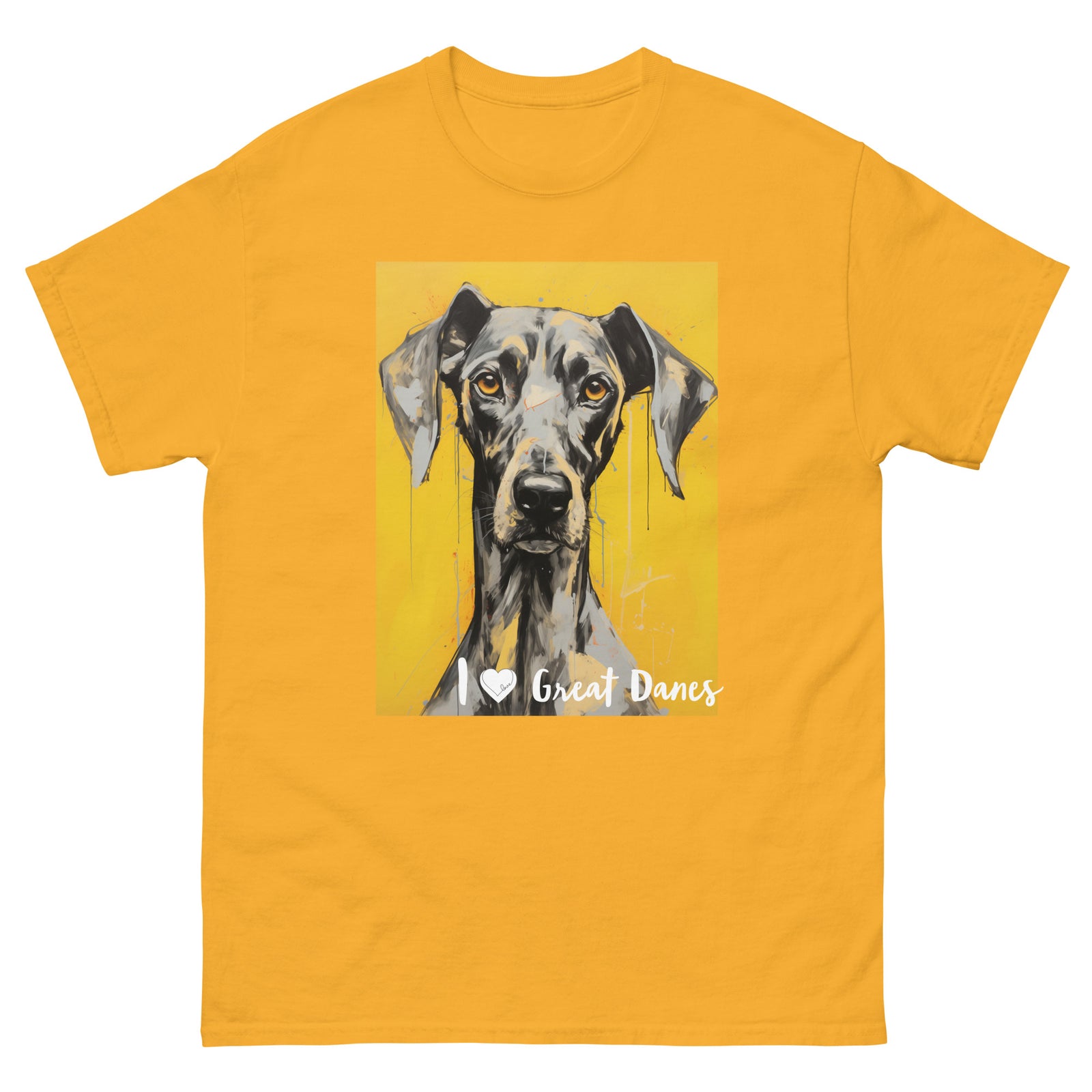 Men's classic tee - I ❤ DOGS - Great Dane