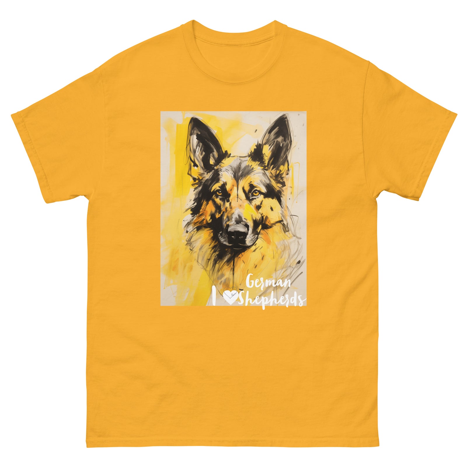 Men's classic tee - I ❤ DOGS - German Shepherd