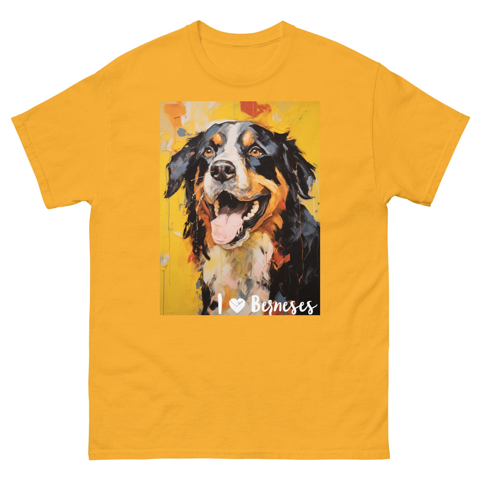 Men's classic tee - I ❤ DOGS - Bernese Mountain Dog
