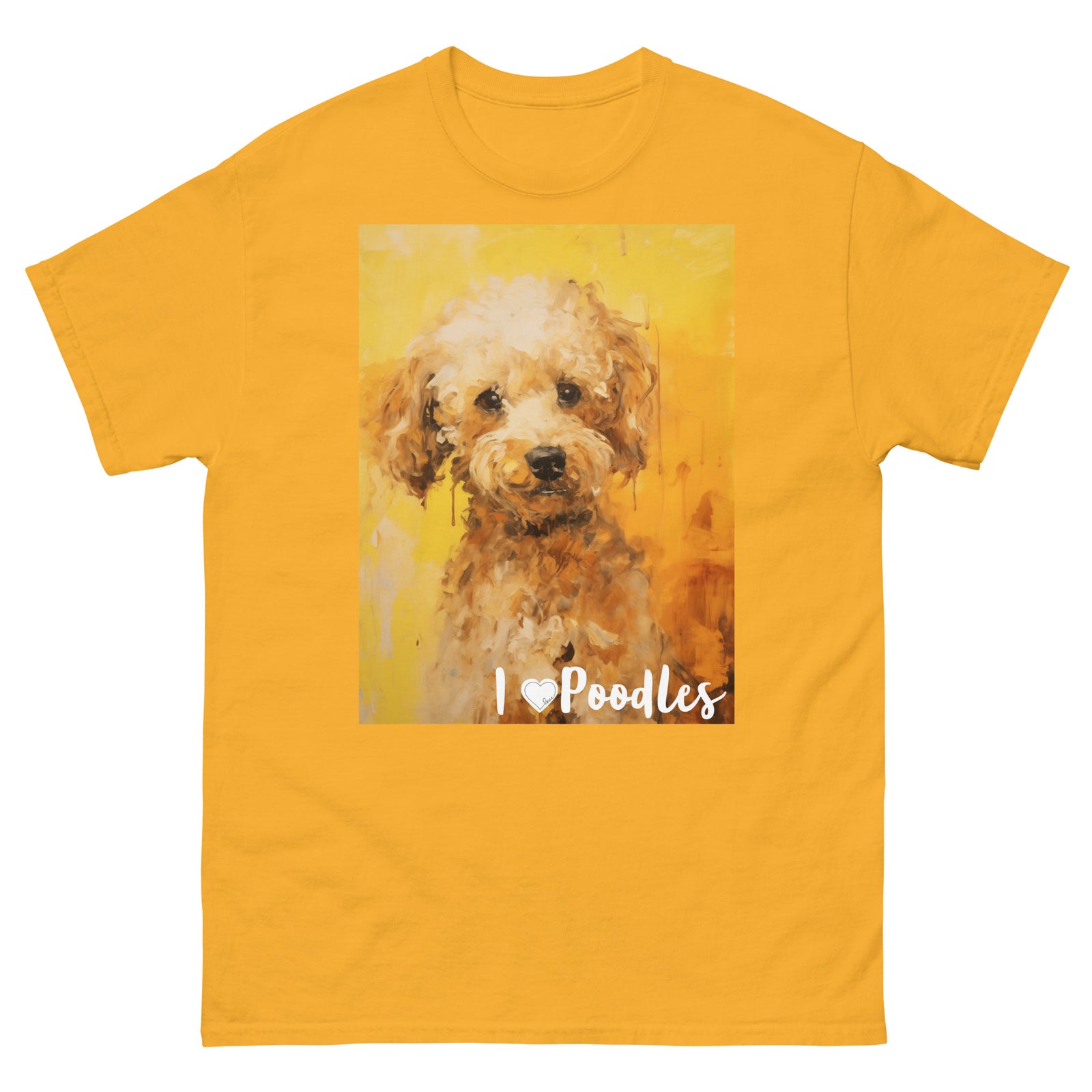 Men's classic tee - I ❤ DOGS - Poodle