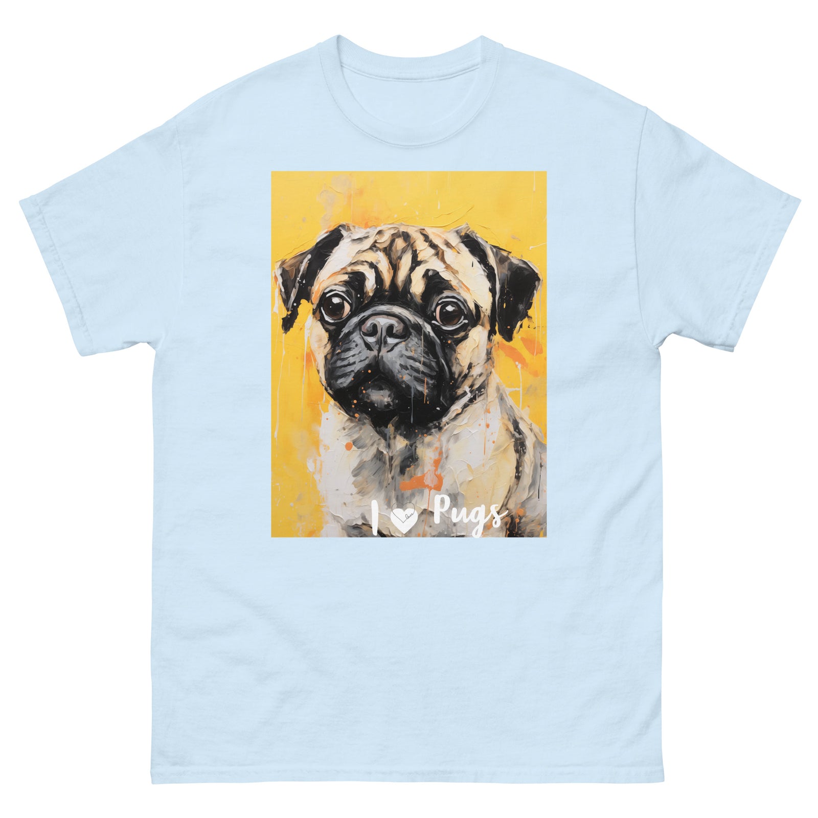 Men's classic tee - I ❤ DOGS - Pug