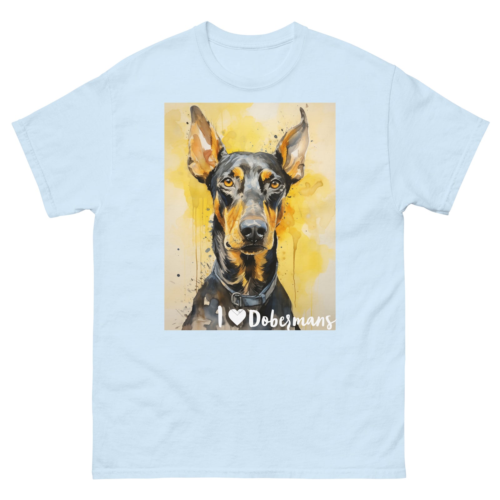 Men's classic tee - I ❤ DOGS - Doberman Pinscher