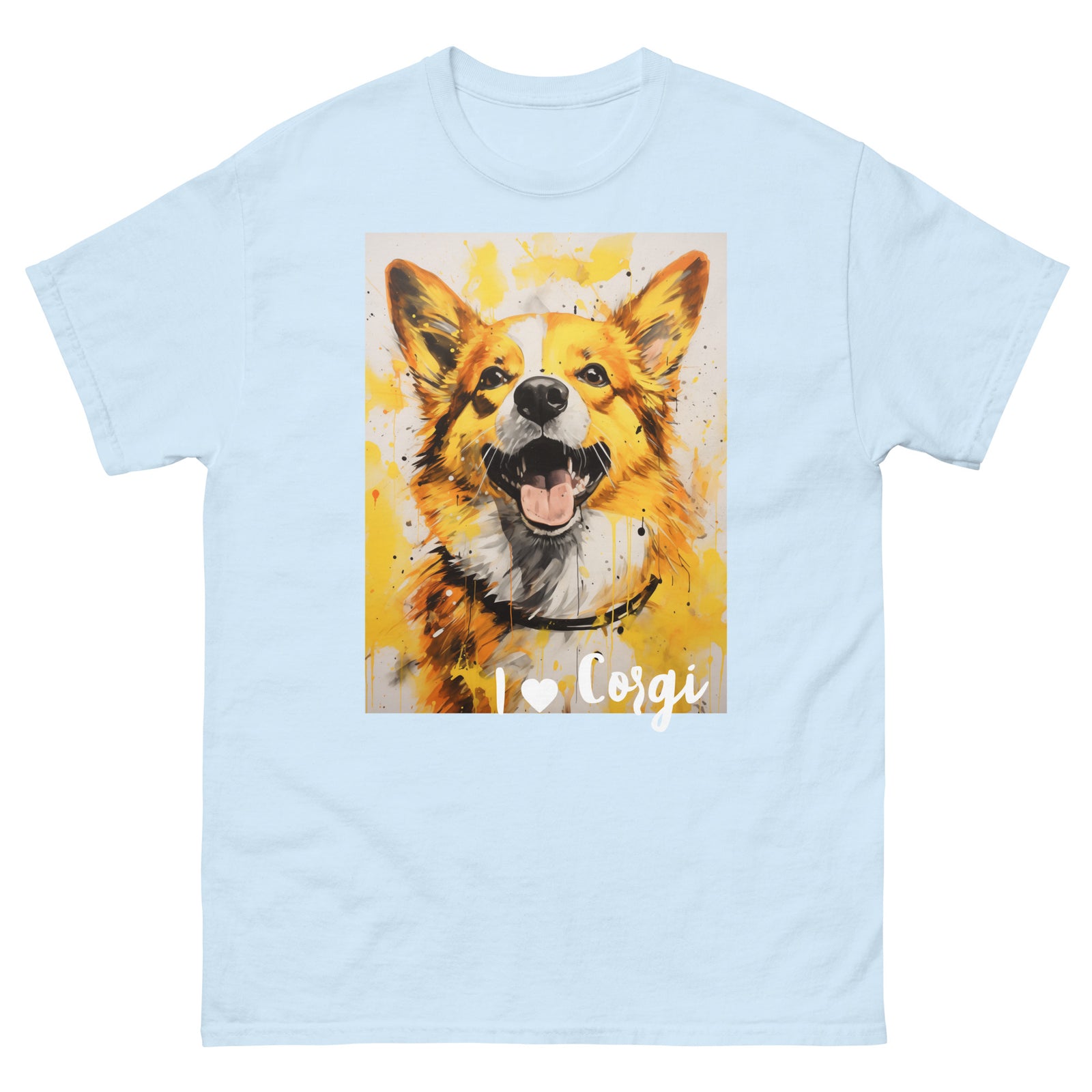 Men's classic tee - I ❤ DOGS - Pembroke Welsh Corgi