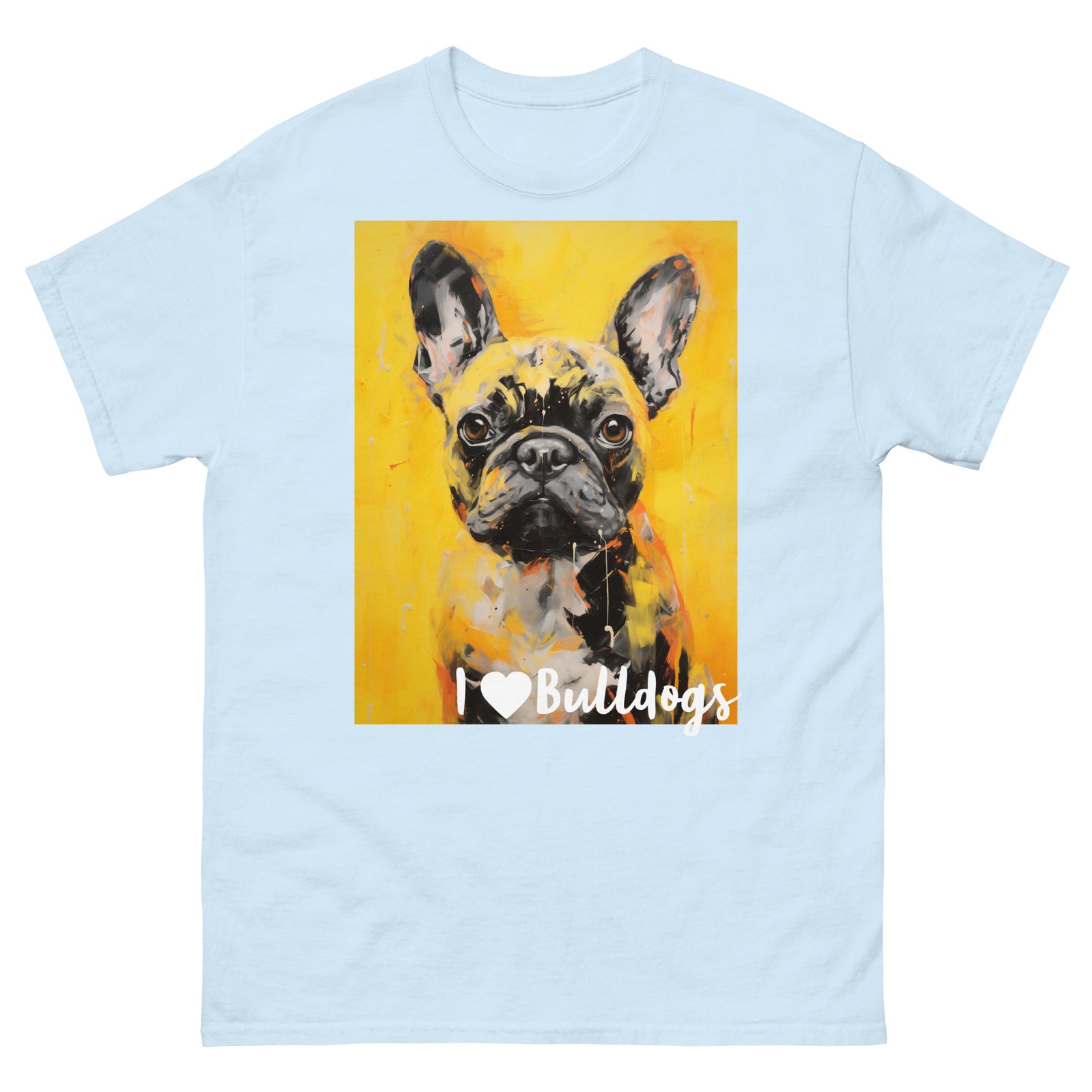 Men's classic tee - I ❤ DOGS - French Bulldog
