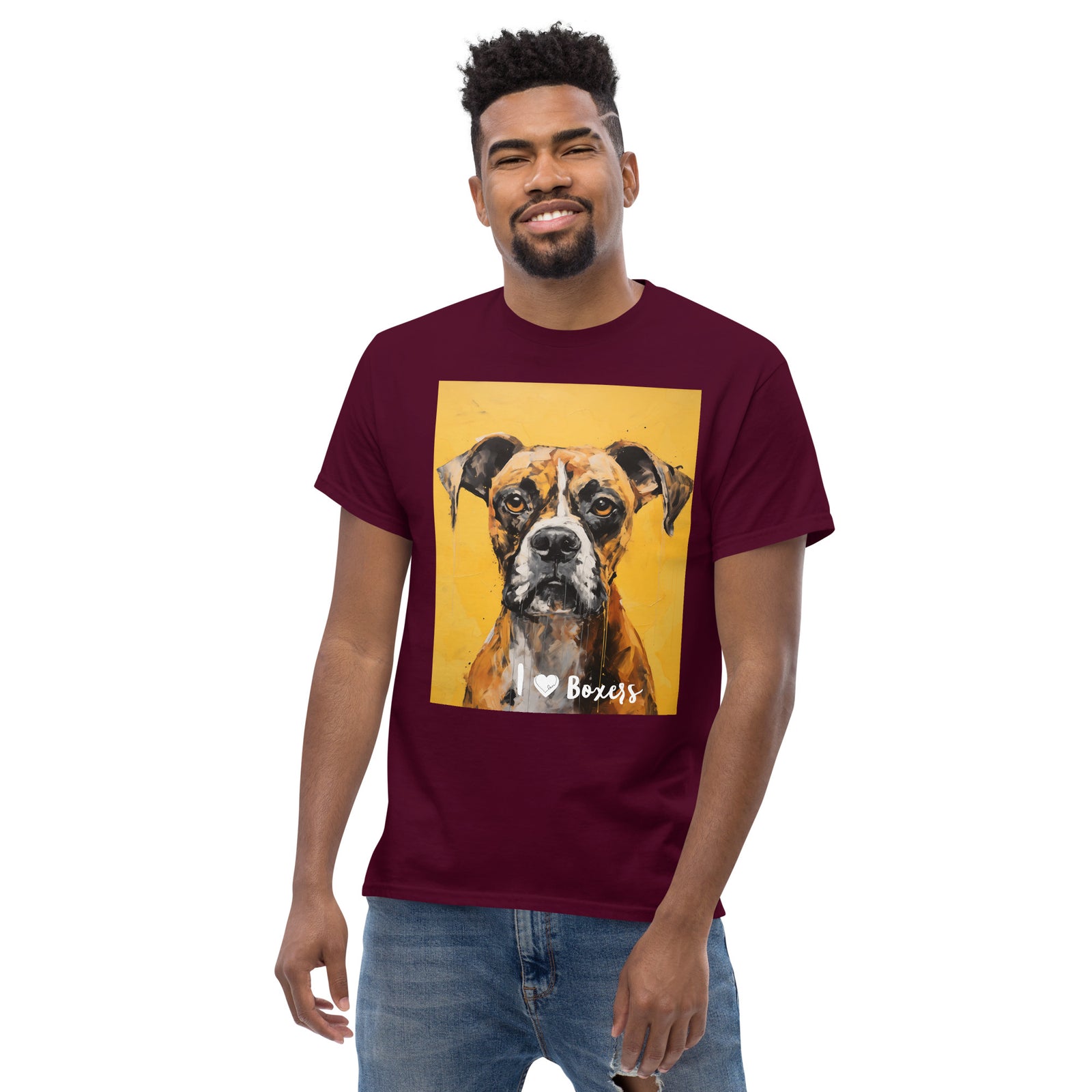 Men's classic tee - I ❤ DOGS - Boxer
