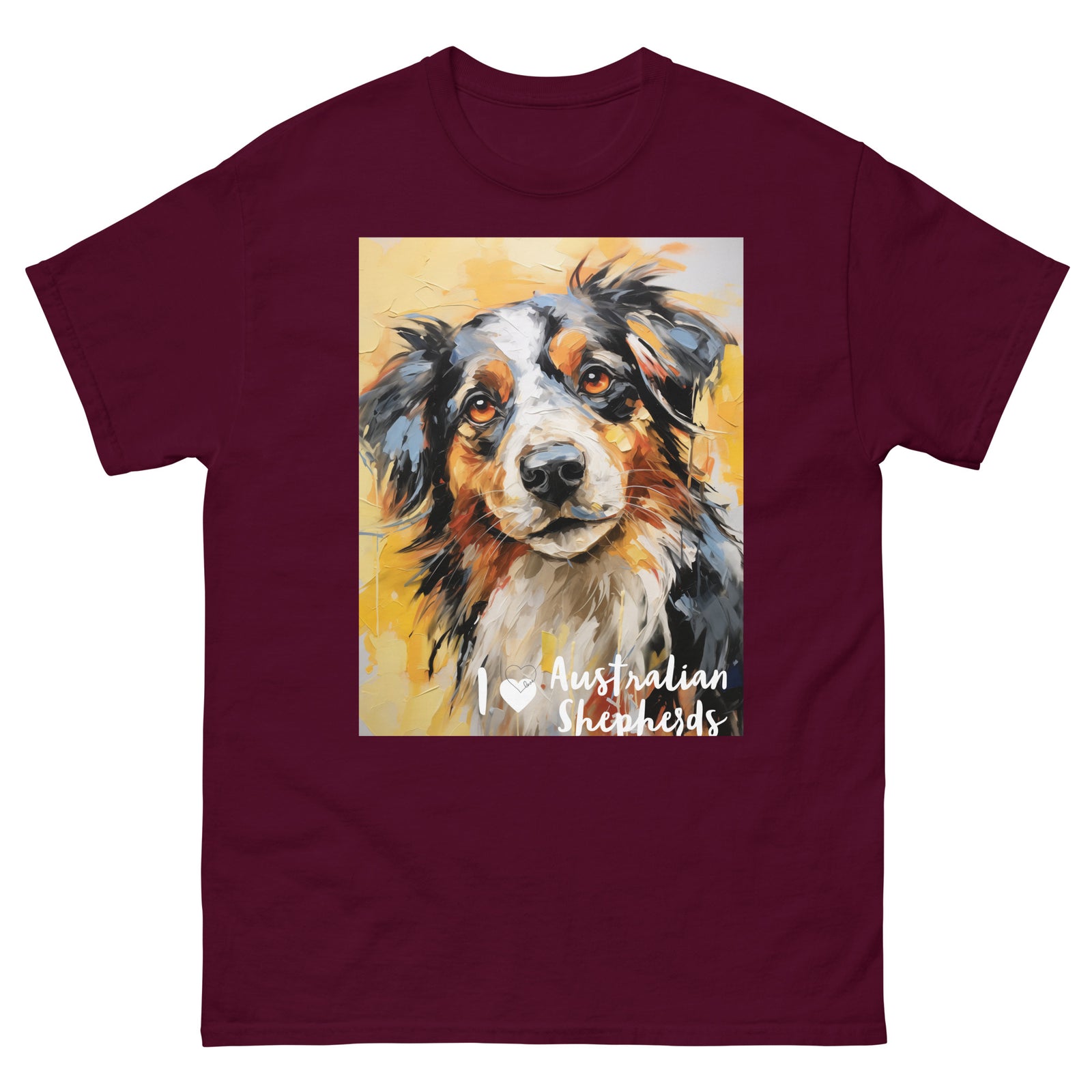 Men's classic tee - I ❤ DOGS - Australian Shepherd