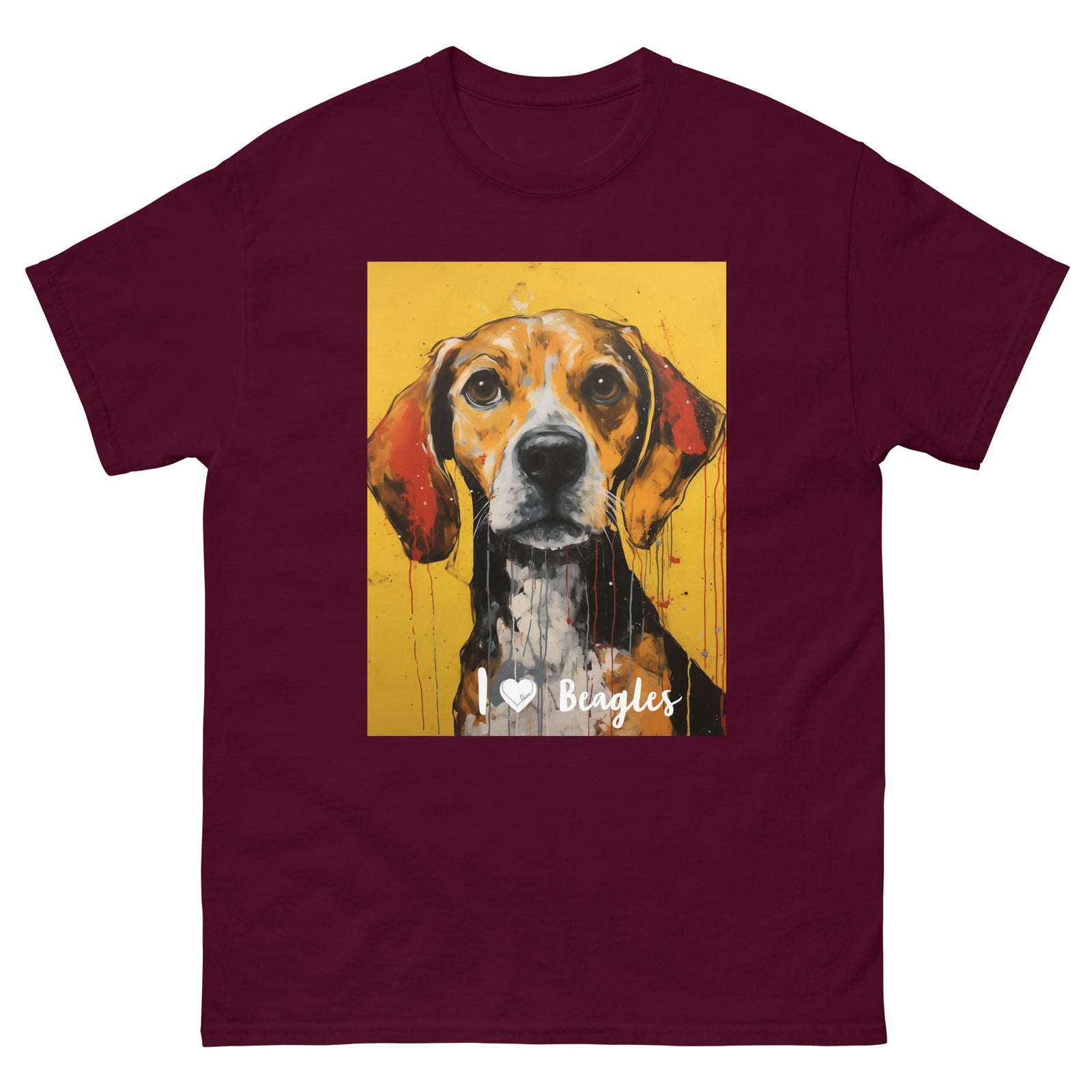 Men's classic tee - I ❤ DOGS - Beagle